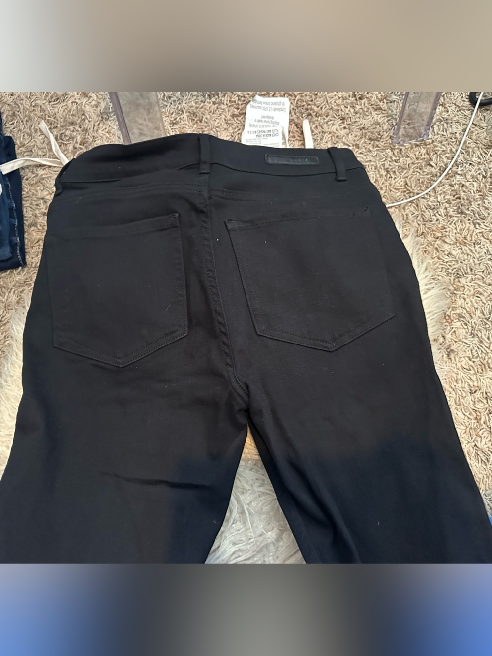 Express Black Mid-Rise Jeans with Branded Waistband